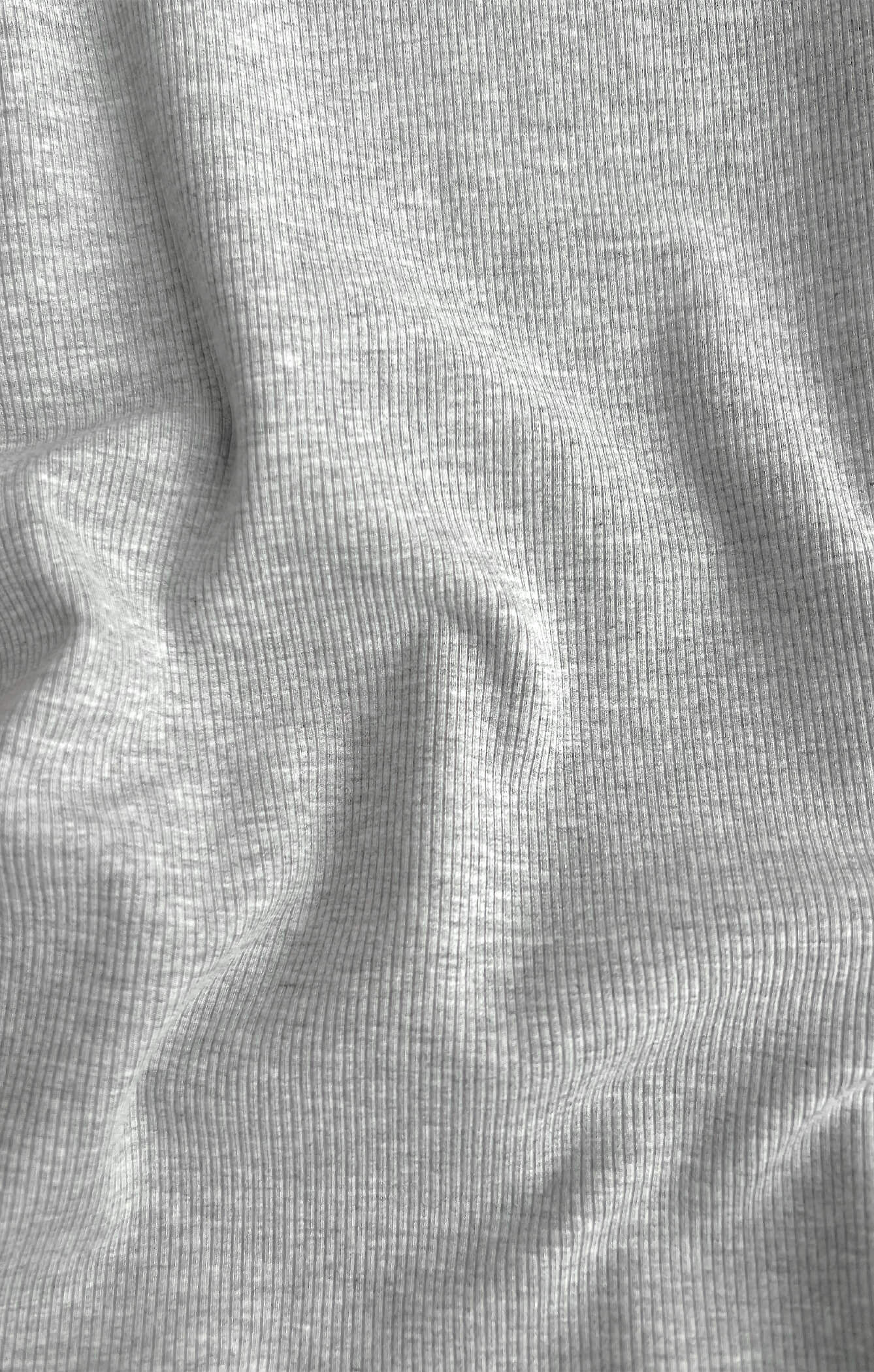 THE LUXE RIB BABY TEE - MID GREY - Image 7