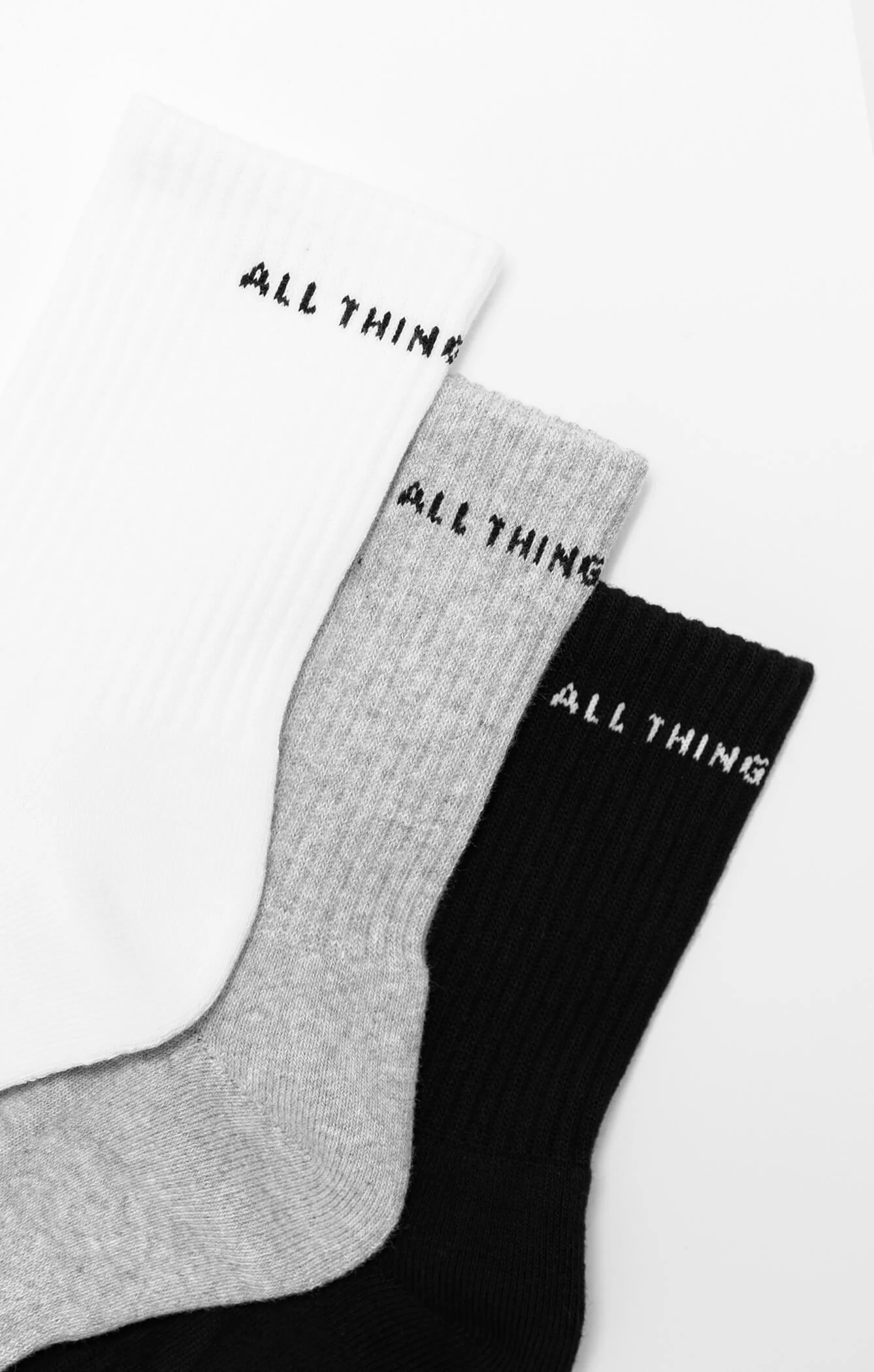 THE A.T.G CREW SOCK 3 PACK - MIX - Image 2