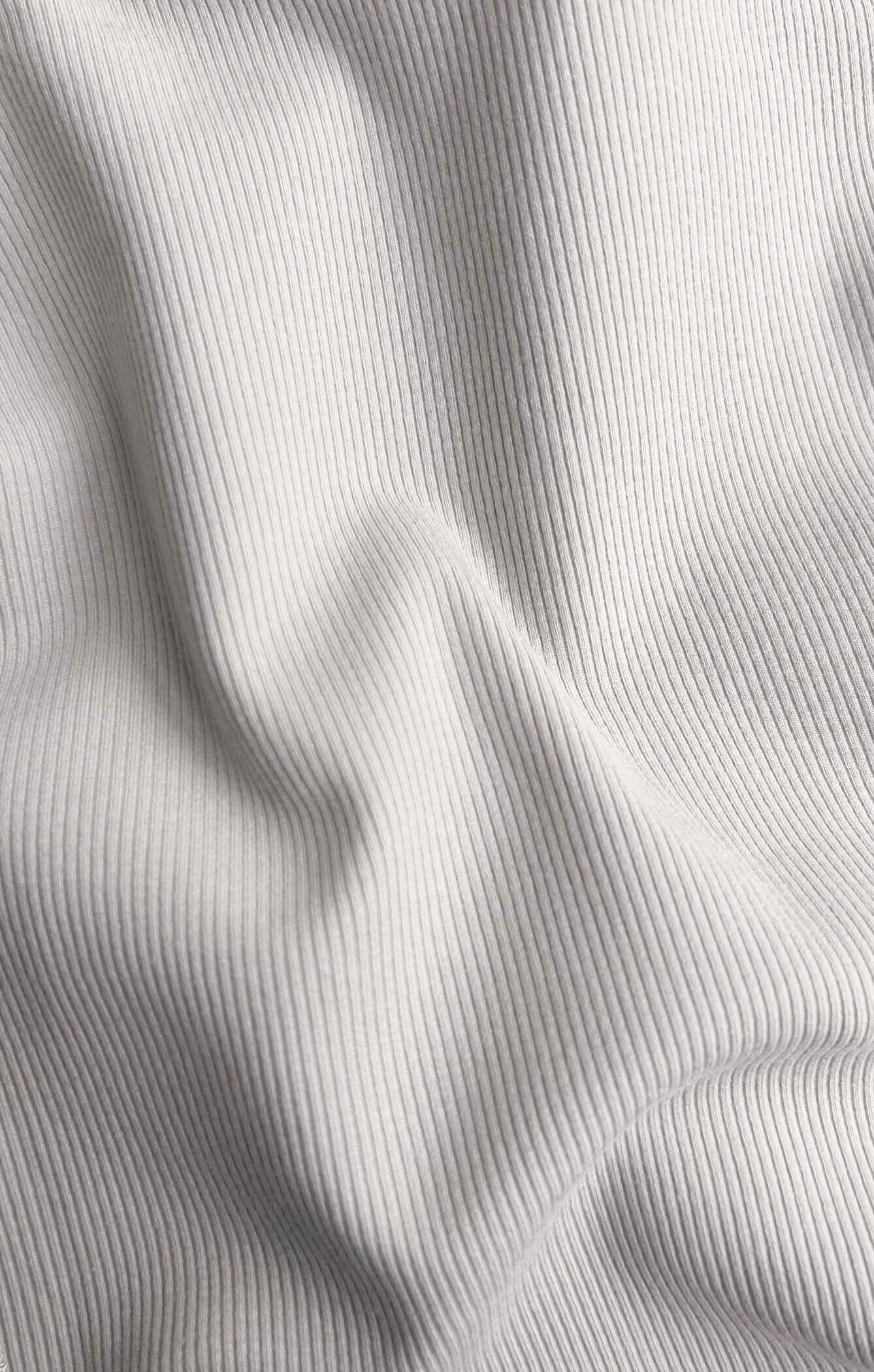 THE LUXE RIB LONG SLEEVE CROP - STONE - Image 7