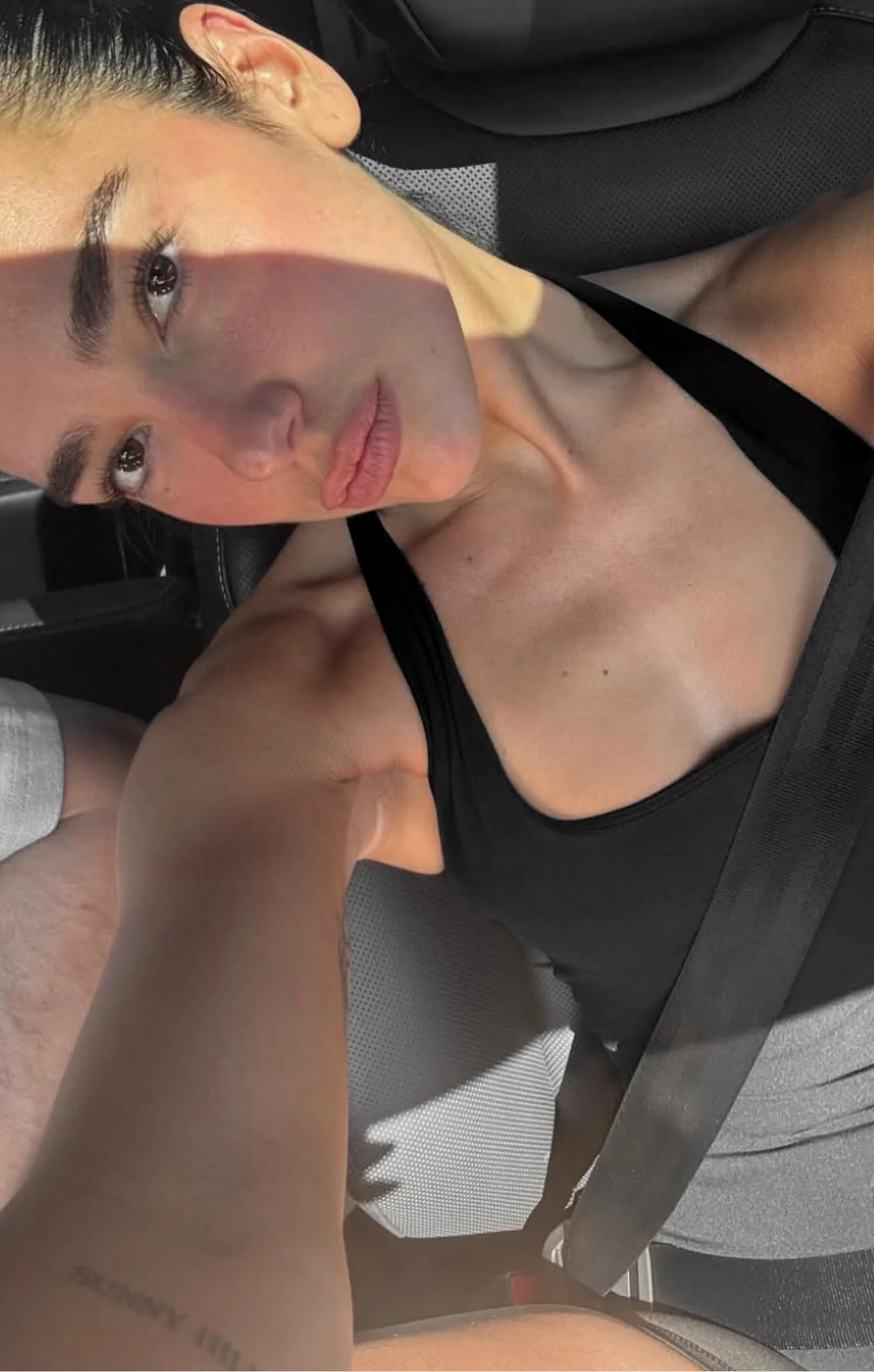 THE SCULPT™ HALTER TANK - BUTTER BLACK - Image 8